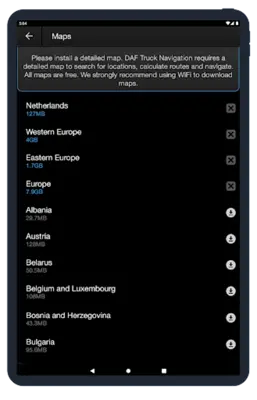 DAF Truck Navigation android App screenshot 2